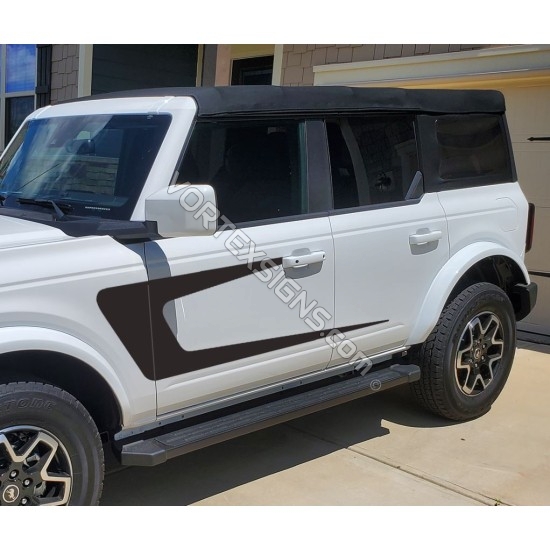 Ford Bronco Sport Door Body bottom stripe Graphic - v10