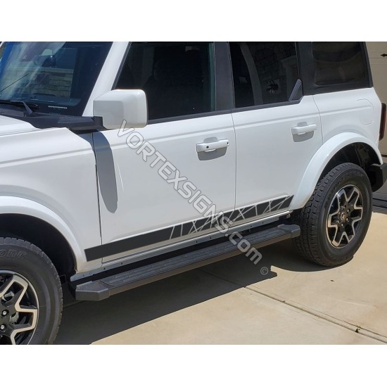 Side stripes body decals graphics for 6G Ford Bronco