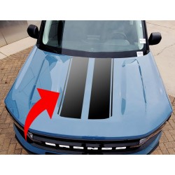 SALE! Vinyl Hood Accents stripe graphics for Ford Bronco Sport stickers