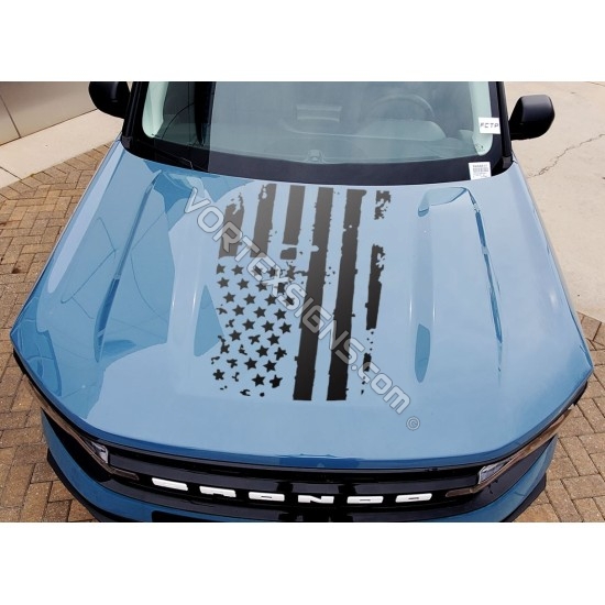 American flag Ford Maverick hood Decal graphics