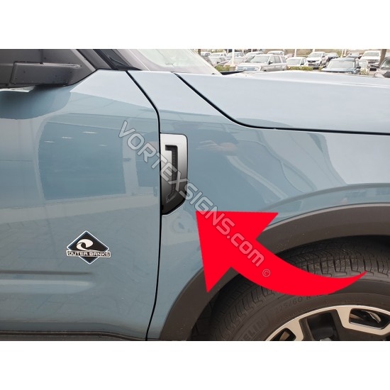Fender vent Accent Overlay for Ford Bronco Sport