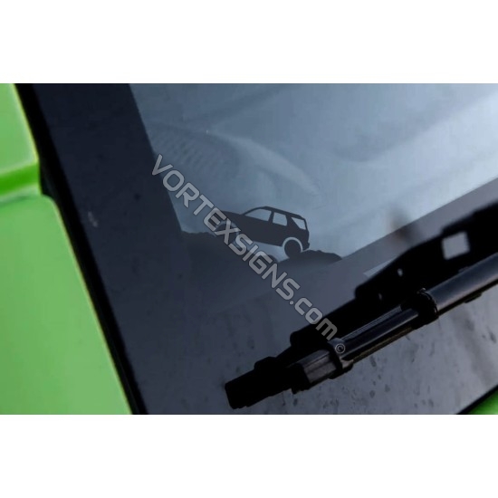 SALE! Small Bronco Sport Silhouette for window corners - V2 decals