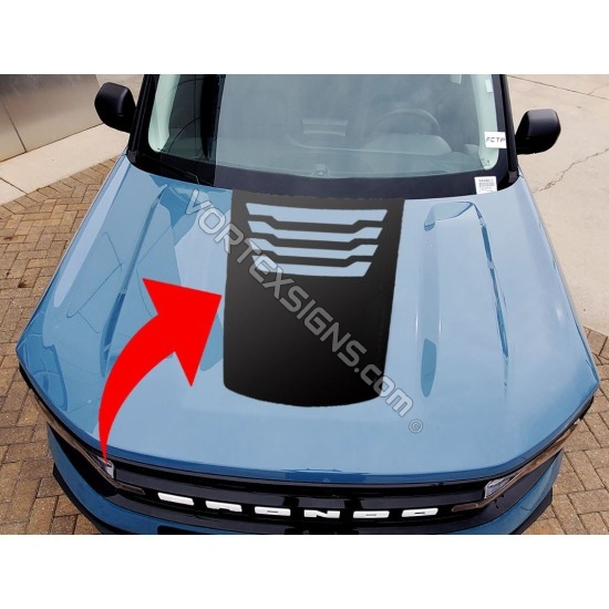 SALE! Vinyl Hood Accents Ford Bronco Sport stickers online - 10% OFF