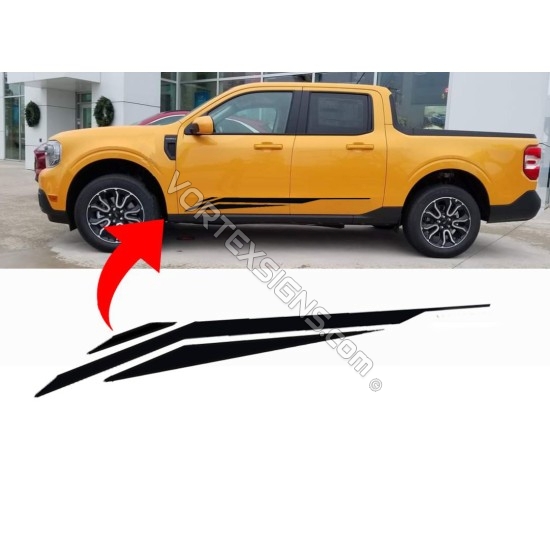 2022-2024 Ford Maverick side stripes decals graphics