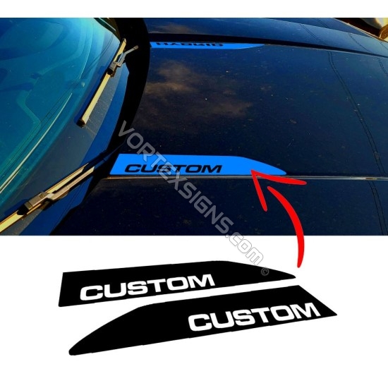 Custom Text letters vinyl hood stickers Ford Maverick