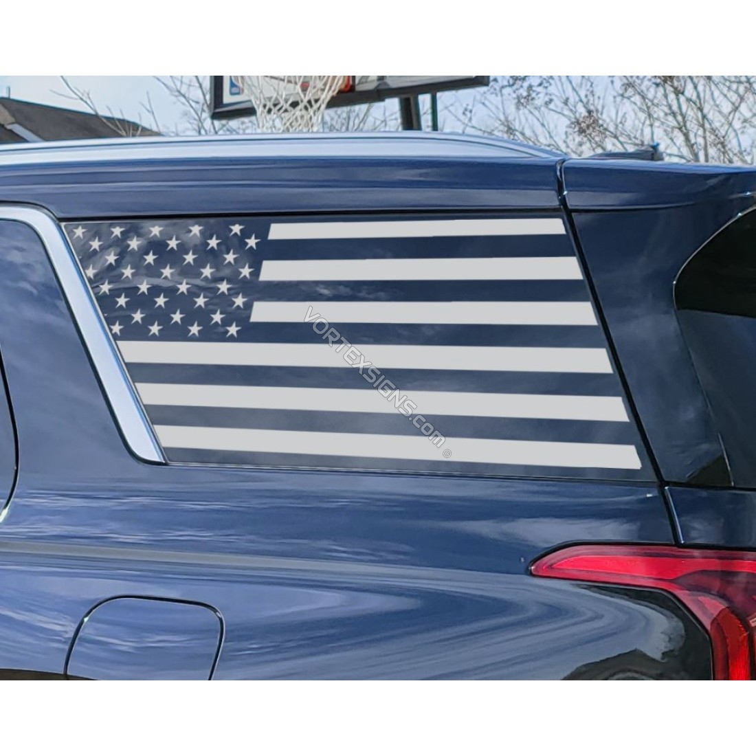 Amercian Flag Vinyl Decal For Hyundai Palisade Window