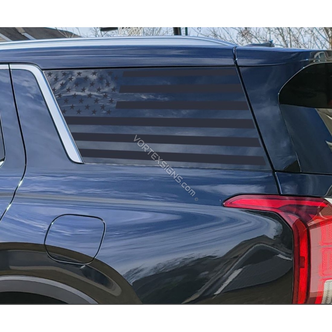 Amercian Flag Vinyl decal for Hyundai Palisade window