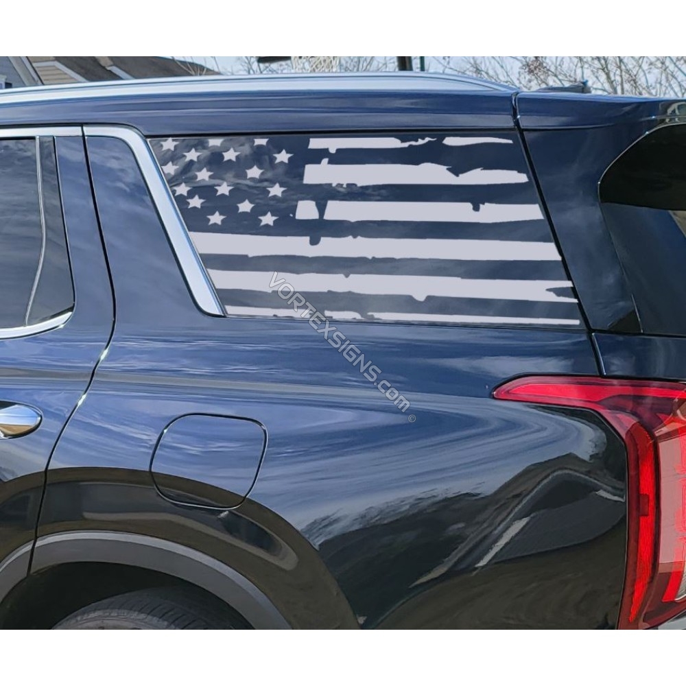 Amercian Flag Vinyl decal for Hyundai Palisade window