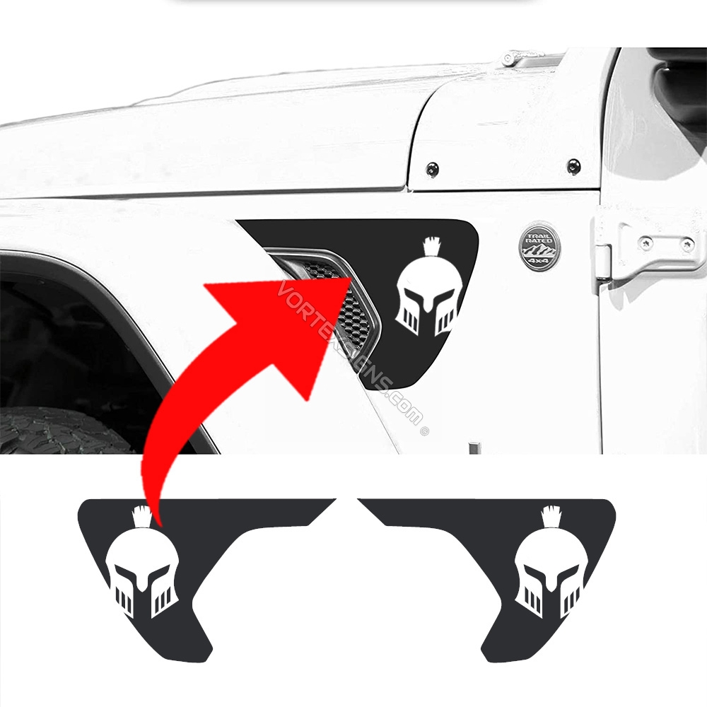 Jeep Gladiator Fender Vent Accent Decals & Stickers 2021