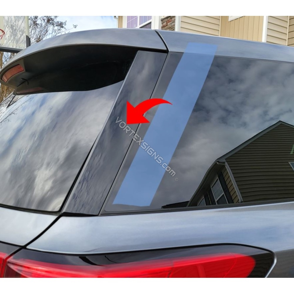 Glossy Post Trim Protection Film For 2022 Nissan Pathfinder