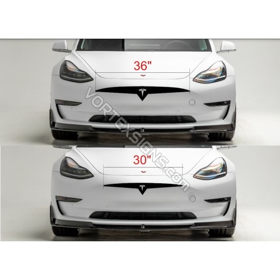 Fits Tesla Model 3 Model Y | Vinyl grille sticker bumper Decal | Hot  exterior accessory | Made in USA | Easy to apply | Customize it
