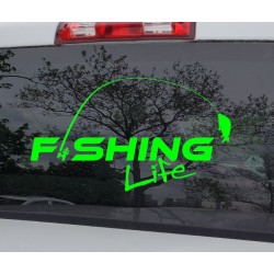 Fishing Life A1 Fishing Decal Stickers, Custom Made In the USA