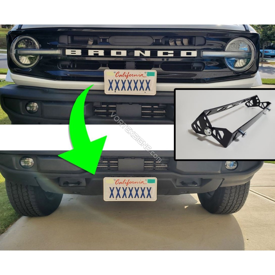 Bronco Front License Plate Bracket Get Your Front License Plate