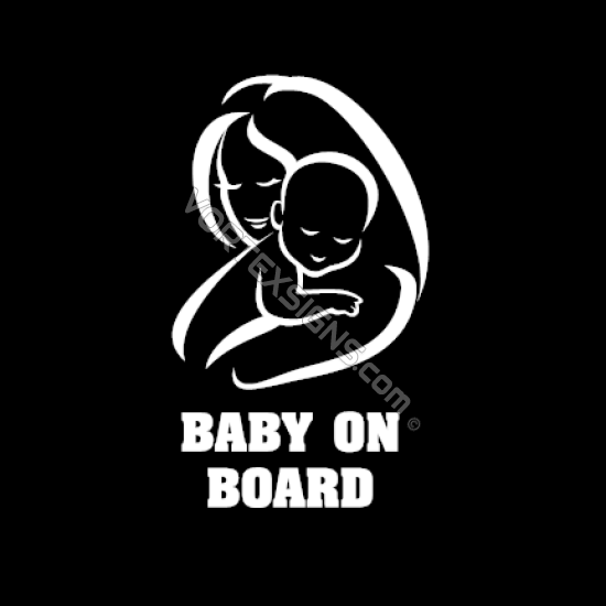 SALE! Mother baby on board decal sticker - 10% OFF