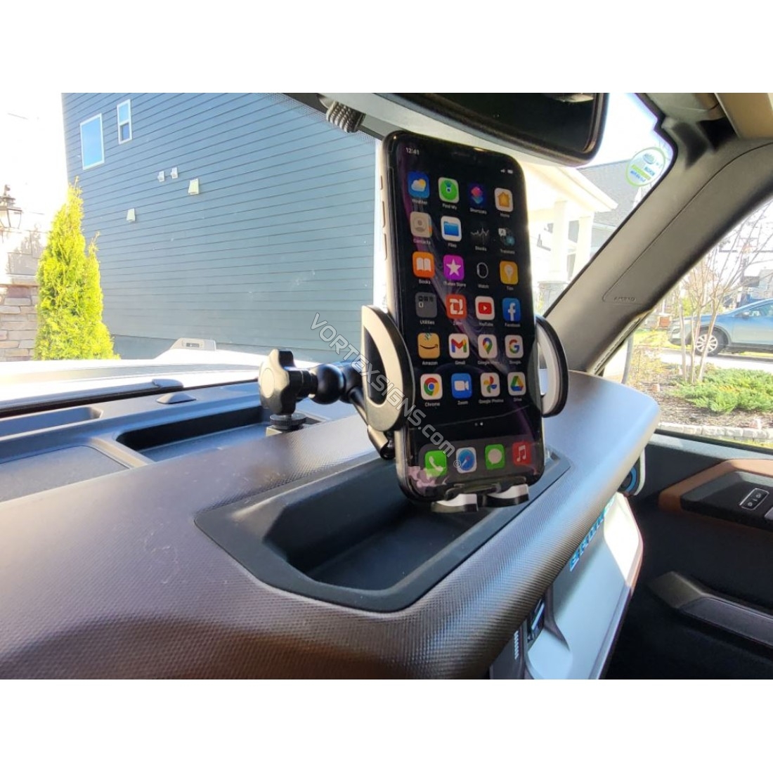 Ford Bronco utility arm dashboard cell phone mount